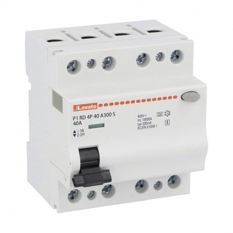 P1RD4P63A300S LOVATO RCCB 4P 63A IDN 300MA SELECTIVE