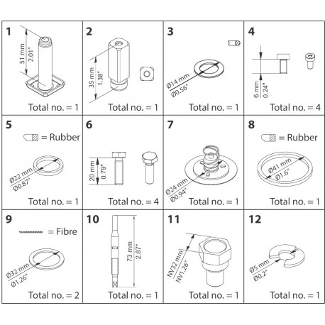 032F2321 DANFOSS REFRIGERATION Kit de recondicionamento EVRAT 10