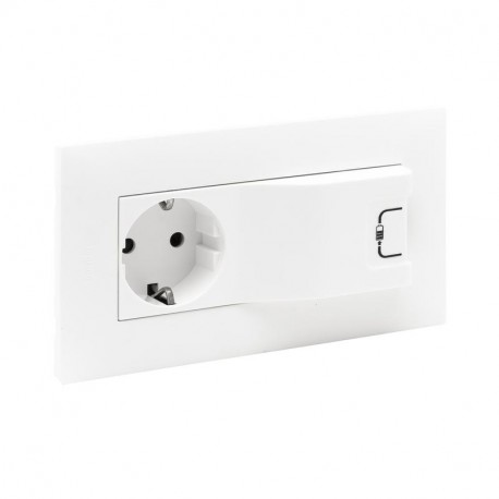 864123 LEGRAND NS-BASE 2P+T+USB A 1A/5V BLAN