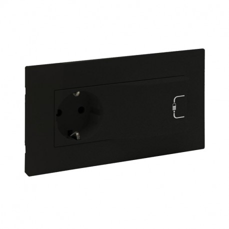 864523 LEGRAND NS-BASE 2P+T+USB TO 1A/5V NEGR