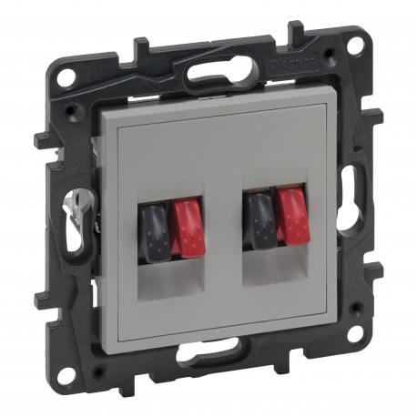 864349 LEGRAND NS-BASE DOUBLE HI-FI ALUM