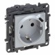 864327 LEGRAND NS-BASE 2P +T + USB TYPE-C ALUM