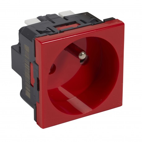 077141 LEGRAND MOSAIK-2P+T-ROUGE-CLAMP-G-V-G