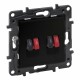 864549 LEGRAND NS-BASE DOPPIO HI-FI NEGR