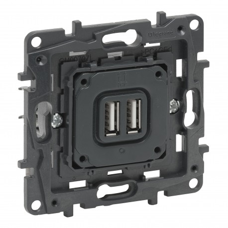 864024 LEGRAND NS-БАЗОВЫЙ USB A + A 3A / 5V