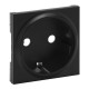 864520 LEGRAND BASE NS-FRONTALE 2P+T NEGR