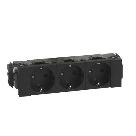 077233L LEGRAND MO-BASE 3X2P+T CLIPD NGM