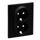 864522 LEGRAND NS-FRONTAL BASE 2X2P+T NEGR