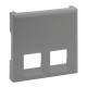 864343 LEGRAND NS-FRONTAL BASE DOBLE RJ45ALUM
