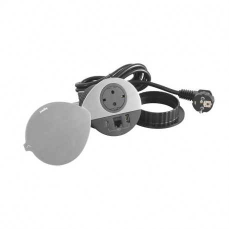 654713 LEGRAND IN-DISQ80 SCH+USB+C6U NE TA 2M
