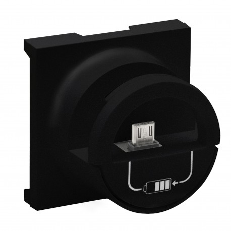 864525 LEGRAND NS-ПЕРЕДНЯЯ БАЗА MICROUSB NEGR
