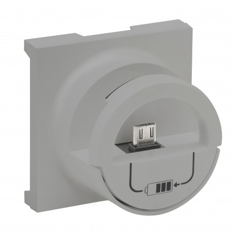 864325 LEGRAND NS-FRONTAL BASE MICROUSB ALUM