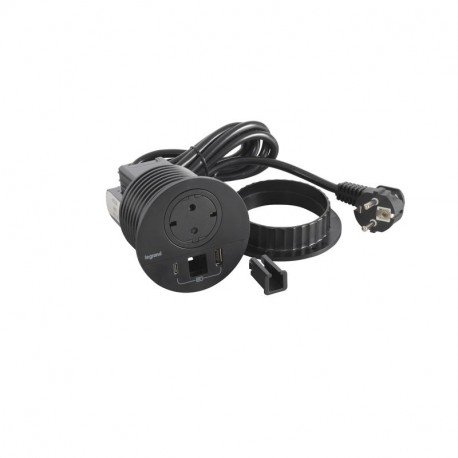 654715 LEGRAND IN-DISQ80 SCH+USB+SAL NE 2M
