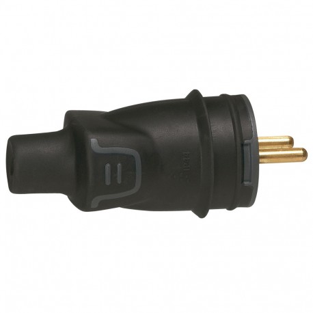 050445 LEGRAND 2P+T FR CAOUT. NOIR A VIS