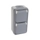 069704 LEGRAND PL-MBL SUP 2X2P+T TOR VER CINZA