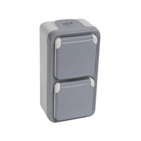069704 LEGRAND PL-MBL SUP 2X2P+T TOR VEDERE GRIGIO