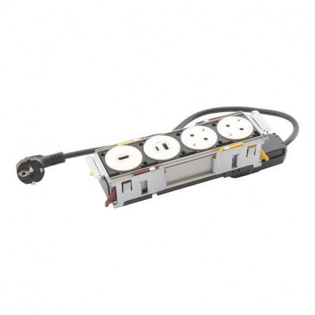 654748 LEGRAND IN-DISQIN 4EL 2SCH+HDMI+USB BL