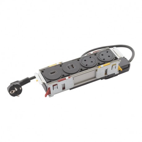 654751 LEGRAND IN-DISQIN 4EL 2SCH+HDMI+USB NE