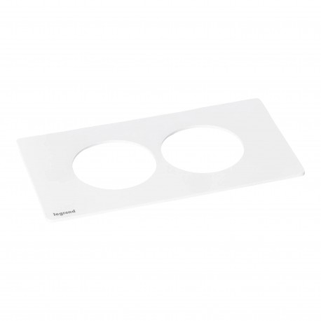 654755 LEGRAND IN-DISQIN PLATTE 2ELEM METALL