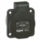 057673 LEGRAND 2P+T COMPACT 2P+T, NOIR