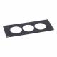 654761 LEGRAND PIASTRA IN-DISQIN 3ELEM NERO