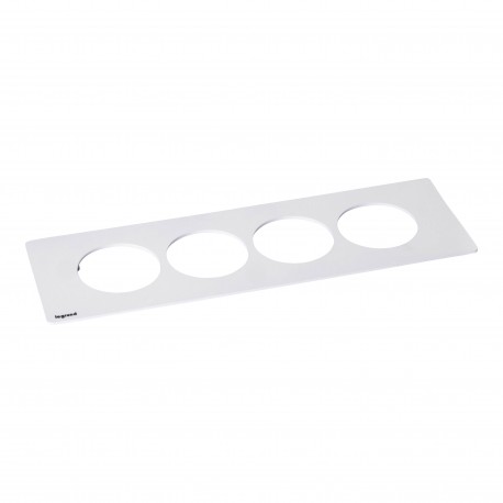 654763 LEGRAND IN-DISQIN PLATE 4ELEM METAL