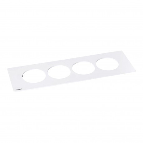 654764 LEGRAND IN-DISQIN PLATE 4ELEM WHITE