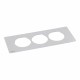 654759 LEGRAND IN-DISQIN PLATE 3ELEM METAL