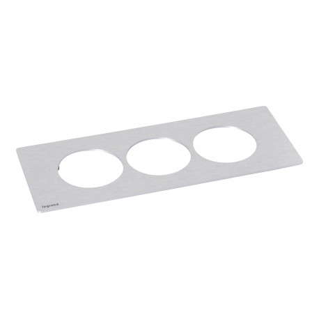 654759 LEGRAND IN-DISQIN PLATE 3ELEM METAL