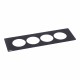654765 LEGRAND IN-DISQIN PLATE 4ELEM BLACK