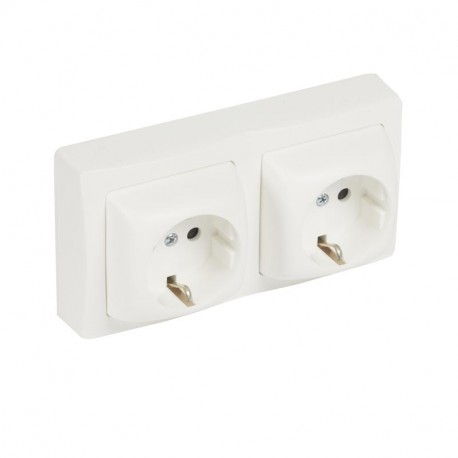 086077 LEGRAND OT-MBLOC DOPPIA 2P+T 16A