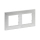 864872 LEGRAND NS-PLATE 2ELE ALUM. POLIDO