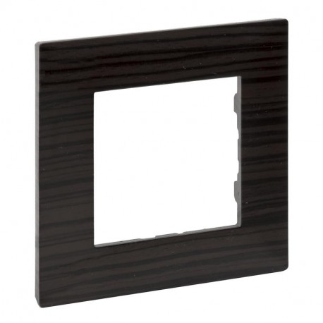 864971 LEGRAND NS-PLATE 1ELE DUNKLES HOLZ