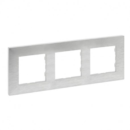 864873 LEGRAND NS-PLACA 3ELE ALUM.PULIDO