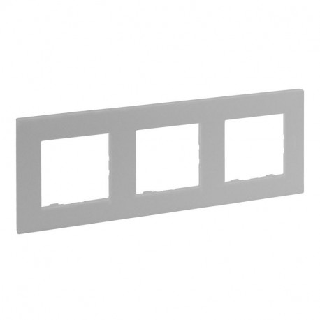 864373 LEGRAND NS-PLACA 3ELE ALUMINIO