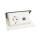 654823 LEGRAND IN-POPUP 4MOD BL SCH + USB AC + 2M