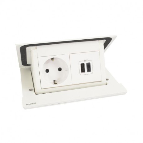 654823 LEGRAND IN-POPUP 4MOD BL SCH + USB AC + 2M