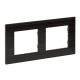 864972 LEGRAND NS-PLATE 2ELE DARK WOOD
