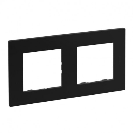 864572 LEGRAND NS-PLATE 2LE MATTE BLACK