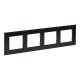 864974 LEGRAND NS-PLACA 4ELE MADERA OSCURA