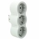 694518 LEGRAND ADAPTER STD 3X2P+T 16A BL AVANT