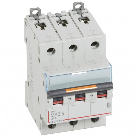 409877 LEGRAND AUTOMATISCHE DX3 3P MA2.5 25KA