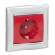 774327 LEGRAND VL-2P+T 16A STRAPPATO ROSSO