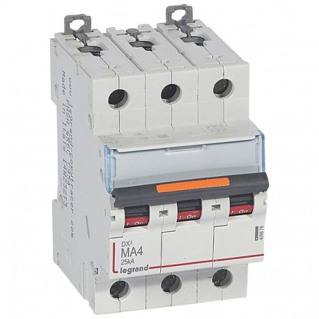 409878 LEGRAND AUTOMATIC DX3 3P MA4 25KA