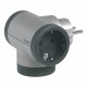 694524 LEGRAND ADAPTER STD 3X2P+T LA ROT USB AL