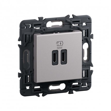 741940 LEGRAND VN-CARGADOR USB C+C PD 30W ALU