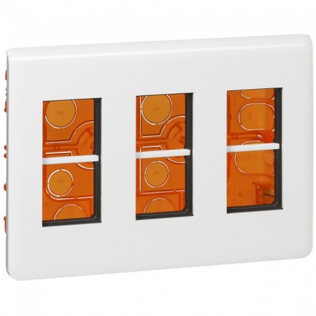078873L LEGRAND CAIXA RECESSADA 3 COLUNAS BL
