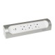 694504 LEGRAND BMÚLT COR ANG 3X2P+T USB SC BL