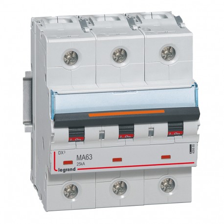 409885 LEGRAND AUTOMATICO DX3 3P MA63 25KA