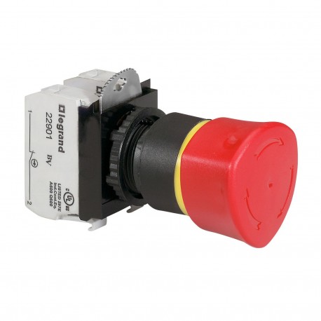 023726 LEGRAND PULS. MUSHROOM DIAM 40 RED+1NC1NA
